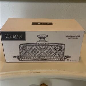 Shannon Dublin Collection Crystal Covered Butter Dish